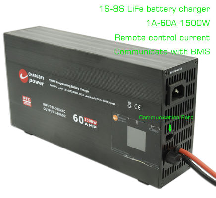 Chargeur de batterie rechargeable Lifepo4 LFP Ac To Dc 4S-8S 1500W 29,2V