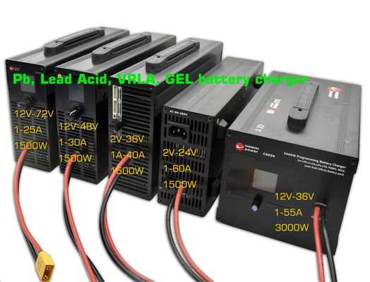 2V 12V 24V VRLA AGM Chargeur de batterie ac à dc pour vélo électrique