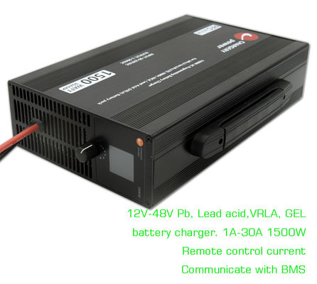 24V 36V 48V Pb VRLA Valve réglée Chargeur de batterie au plomb acide SMPS pour moto