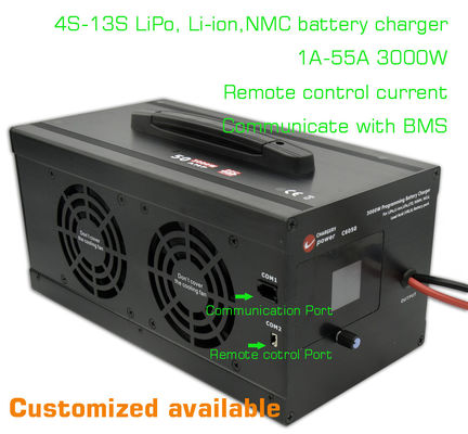 ODM 13S NMC Chargeur de batterie au lithium Li-ion 12v 54.6V 3000W