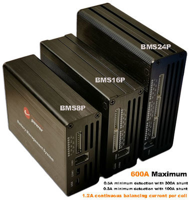 Système de gestion de la batterie au lithium LTO NMC BMS 24S 18S 100A 300A 600A
